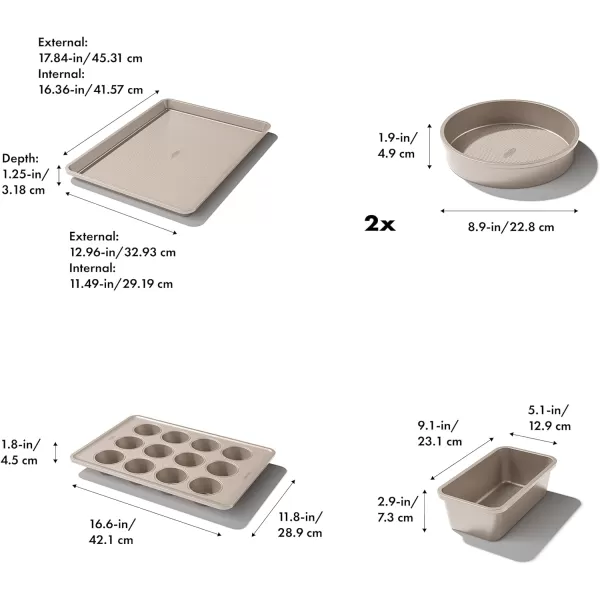 OXO Good Grips Non-Stick Pro Cake Pan Square 9 x 9 Inch, brown