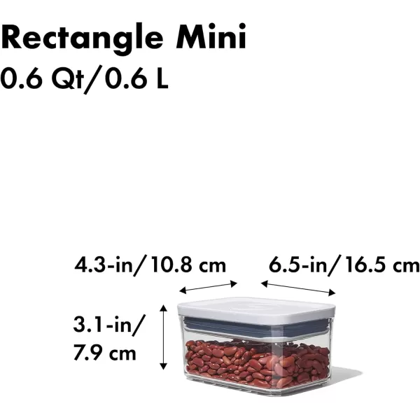 OXO Good Grips POP Container, 1.2 Qt - Rectangle - Pasta, Transparent