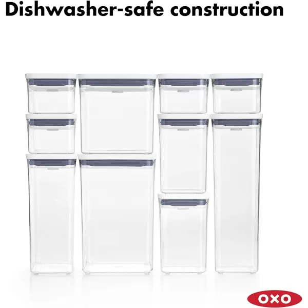 OXO Good Grips POP Container, 1.2 Qt - Rectangle - Pasta, Transparent
