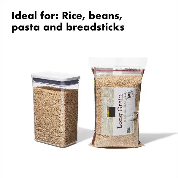 OXO Good Grips POP Container, 1.2 Qt - Rectangle - Pasta, Transparent