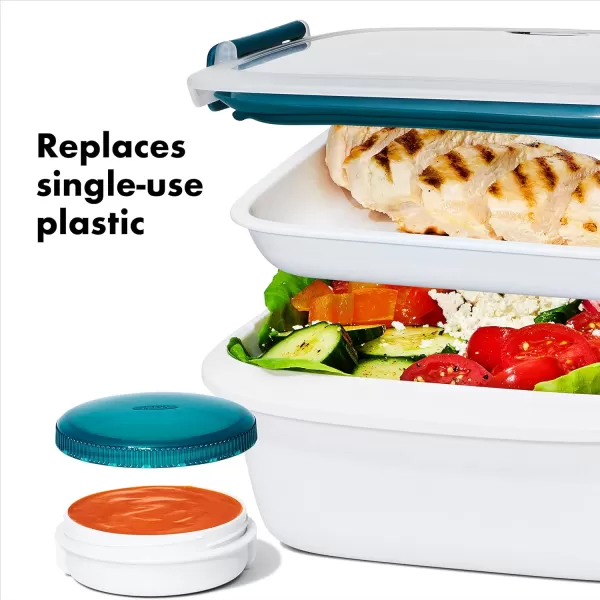 OXO Good Grips Prep &amp; Go 20 Piece Set | Leakproof Food Storage | Ideal for leftovers, meal prep and work lunches | BPA Free | Microwave Safe | Dishwasher Safe | Freezer Safe | Odor and Stain Resistant
