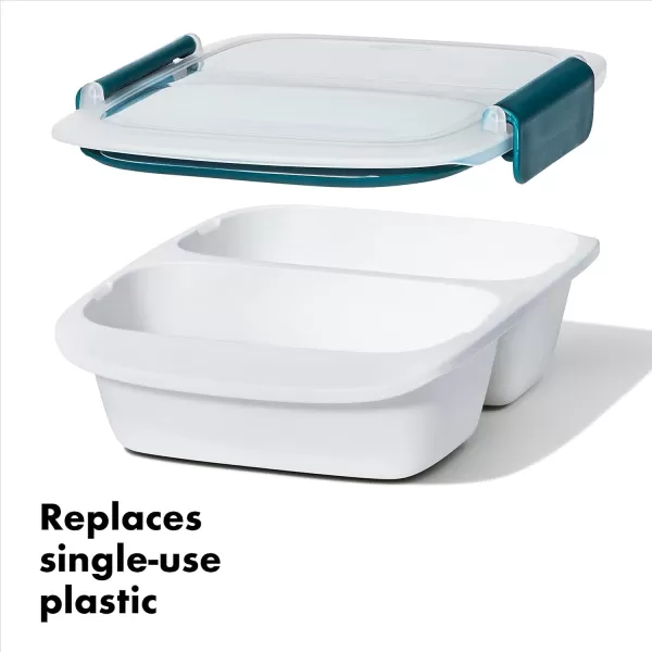 OXO Good Grips Prep &amp; Go 4.3 Cups/1.02 L Sandwich Container | Leakproof Food Storage | Ideal for sandwiches and leftovers | BPA Free | Microwave and Dishwasher Safe | Freezer Safe | Stain Resistant