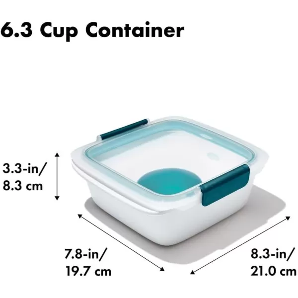 OXO Good Grips Prep &amp; Go 4.3 Cups/1.02 L Sandwich Container | Leakproof Food Storage | Ideal for sandwiches and leftovers | BPA Free | Microwave and Dishwasher Safe | Freezer Safe | Stain Resistant