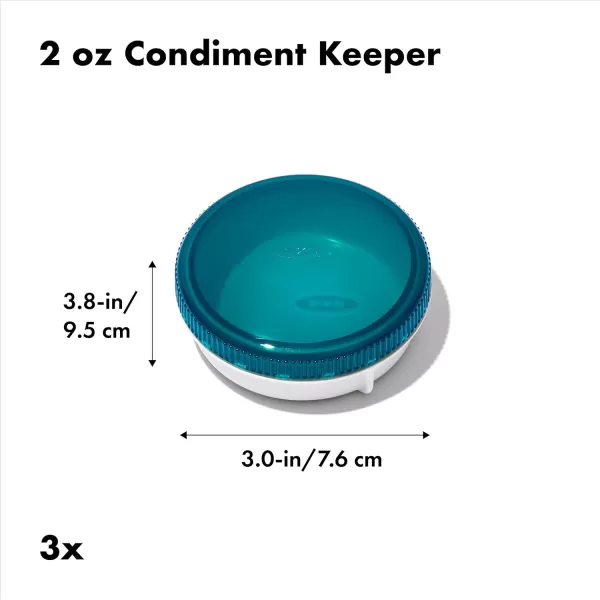 OXO Good Grips Prep &amp; Go Leakproof Condiment Containers - 3 pack