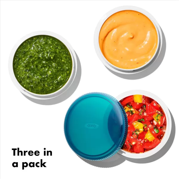 OXO Good Grips Prep &amp; Go Leakproof Condiment Containers - 3 pack