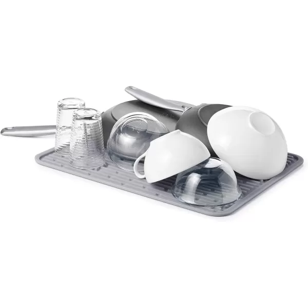 OXO Good Grips Silicone Stemware Drying Mat, Gray