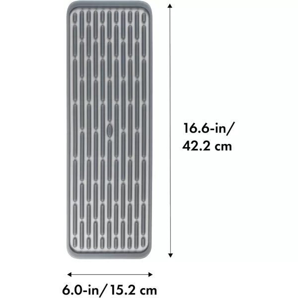 OXO Good Grips Silicone Stemware Drying Mat, Gray
