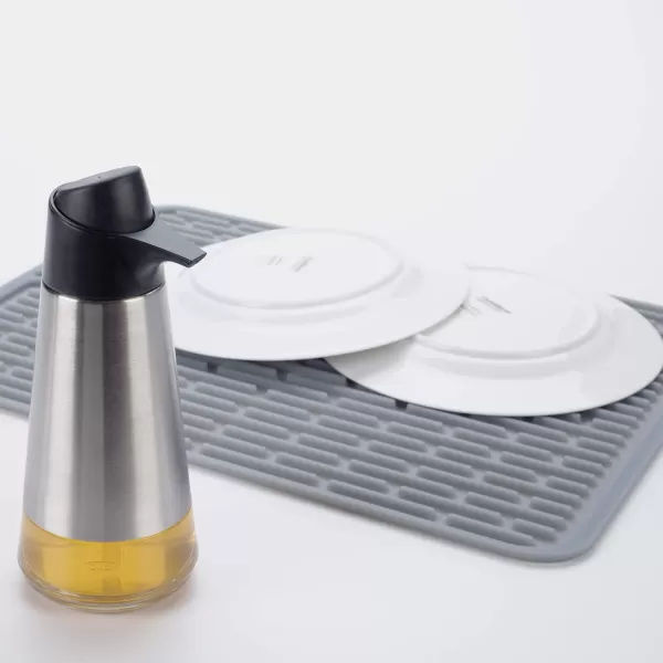 OXO Good Grips Silicone Stemware Drying Mat, Gray