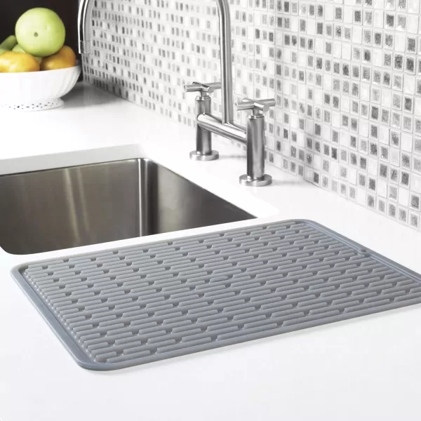 OXO Good Grips Silicone Stemware Drying Mat, Gray