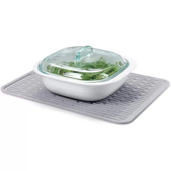 OXO Good Grips Silicone Stemware Drying Mat, Gray