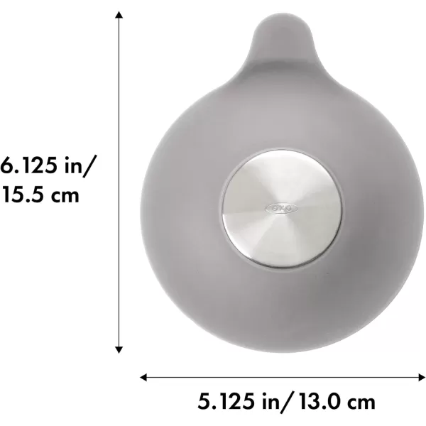 OXO Good Grips Silicone/Stainless Steel Tub Stopper, Grey