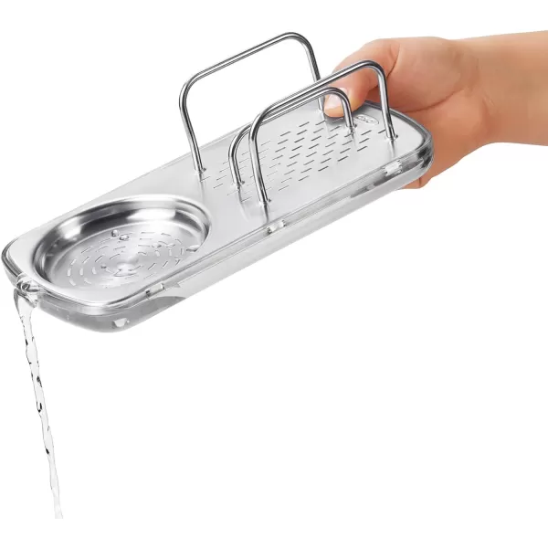 OXO Good Grips Stainless Steel Sponge Holder,Black