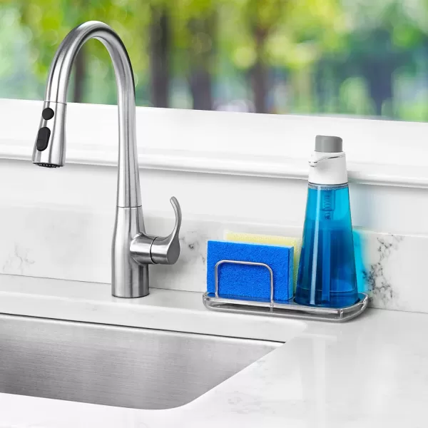OXO Good Grips Stainless Steel Sponge Holder,Black