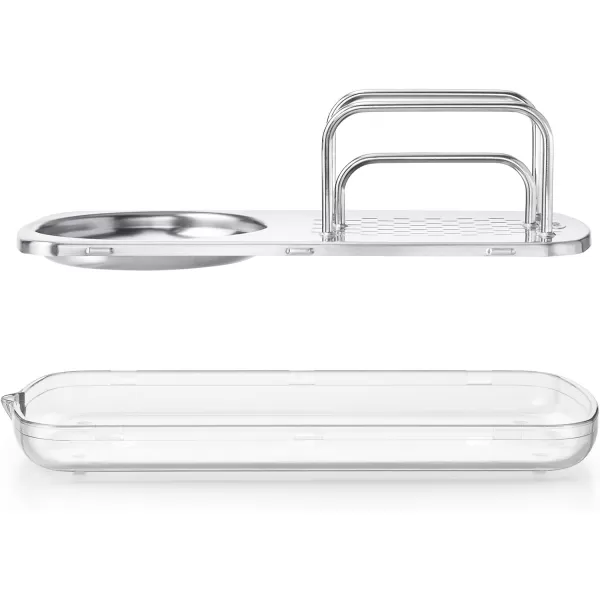 OXO Good Grips Stainless Steel Sponge Holder,Black