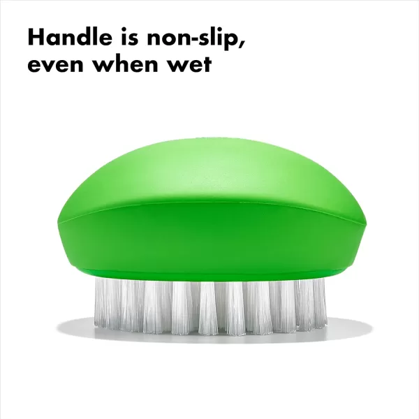 OXO Good Grips Vegetable Brush Black&amp; Green, 1 EA