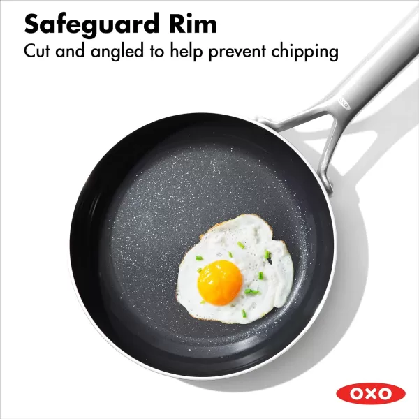 OXO Mira Tri-Ply Stainless Steel PFAS-Free Nonstick, 12" Frying Pan Skillet, Induction, Multi Clad, Dishwasher and Metal Utensil Safe