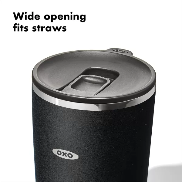OXO Strive 20oz Insulated Tumbler with Sliding Lid - Onyx