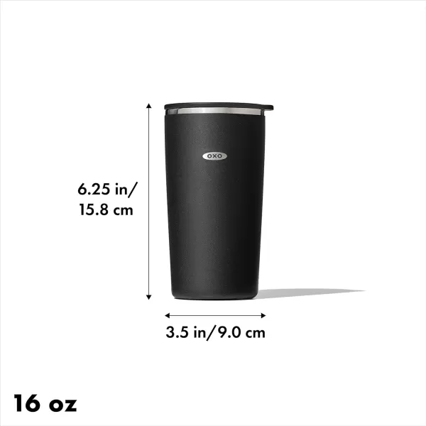 OXO Strive 20oz Insulated Tumbler with Sliding Lid - Onyx