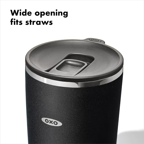 OXO Strive 20oz Insulated Tumbler with Sliding Lid - Onyx