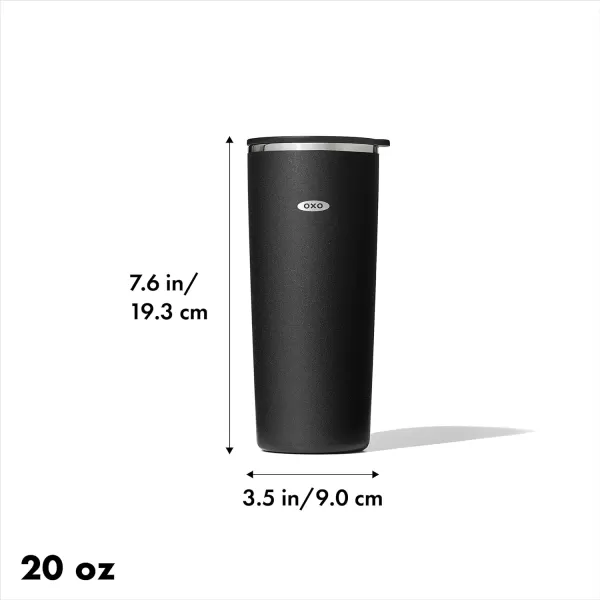 OXO Strive 20oz Insulated Tumbler with Sliding Lid - Onyx