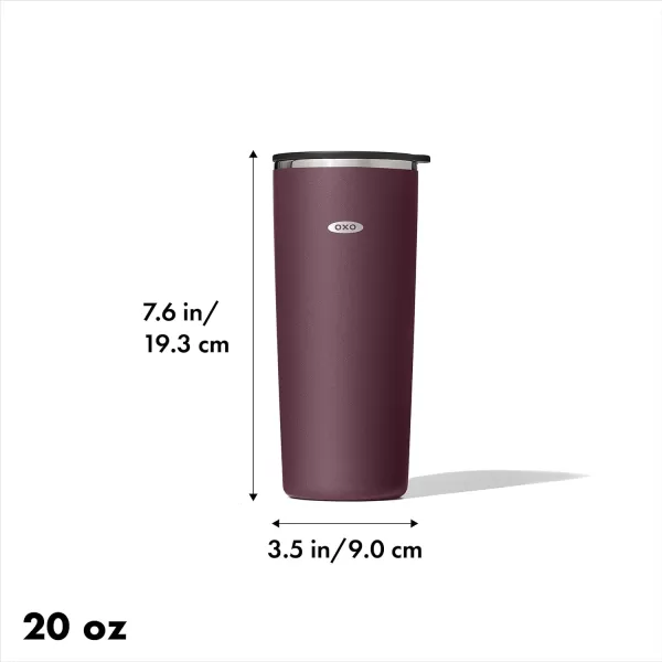 OXO Strive 20oz Insulated Tumbler with Sliding Lid - Onyx