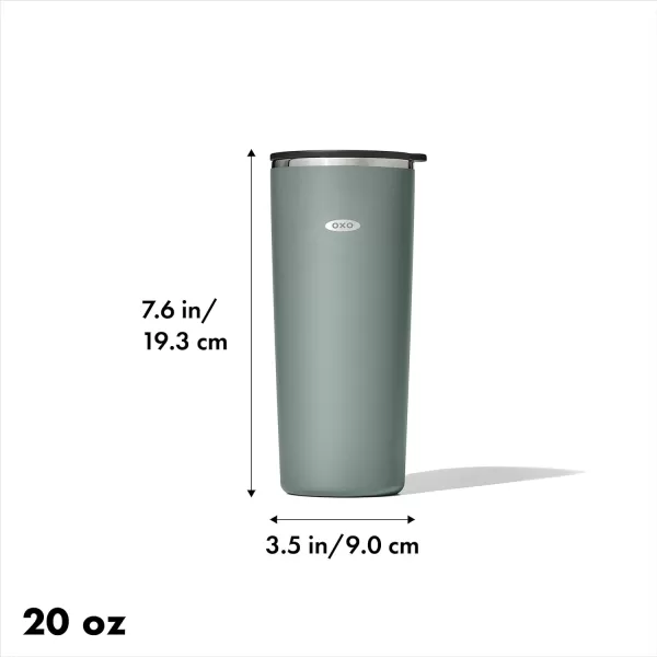OXO Strive 20oz Insulated Tumbler with Sliding Lid - Onyx