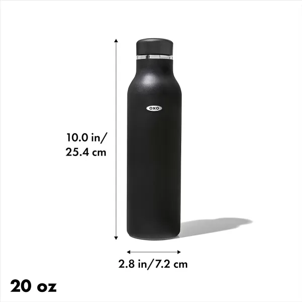 OXO Strive 20oz Insulated Water Bottle with Standard Lid - Aquamarine