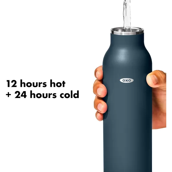 OXO Strive 20oz Insulated Water Bottle with Standard Lid - Aquamarine