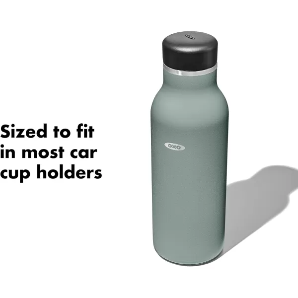 OXO Strive 20oz Insulated Water Bottle with Standard Lid - Aquamarine