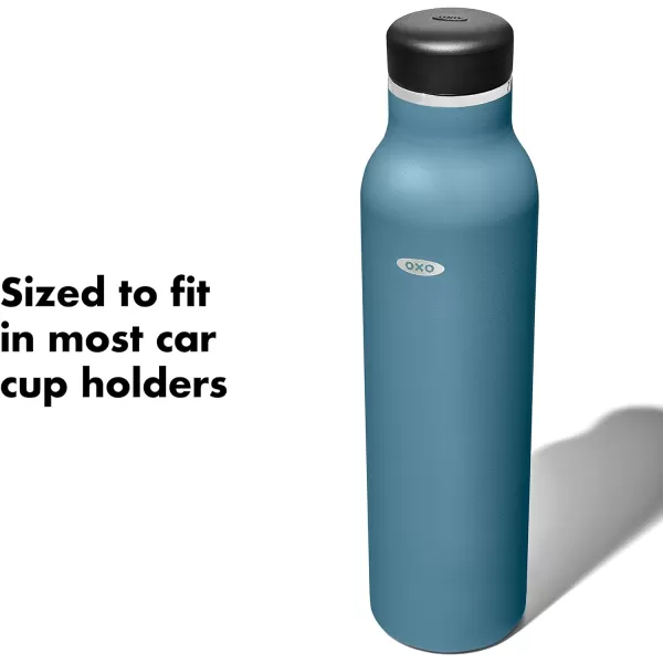 OXO Strive 20oz Insulated Water Bottle with Standard Lid - Aquamarine