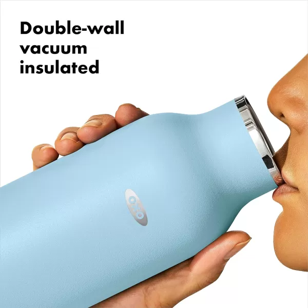 OXO Strive 20oz Insulated Water Bottle with Standard Lid - Aquamarine