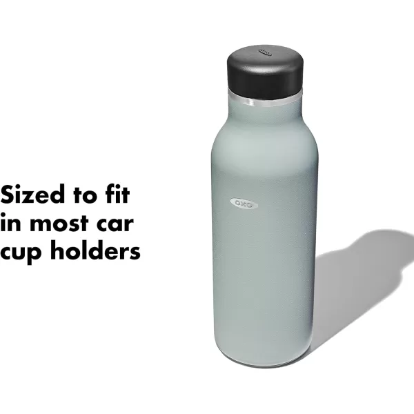 OXO Strive 20oz Insulated Water Bottle with Standard Lid - Aquamarine