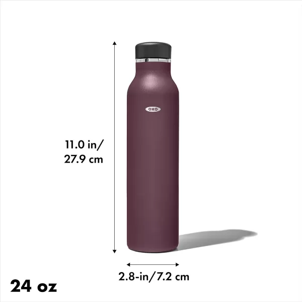 OXO Strive 20oz Insulated Water Bottle with Standard Lid - Aquamarine