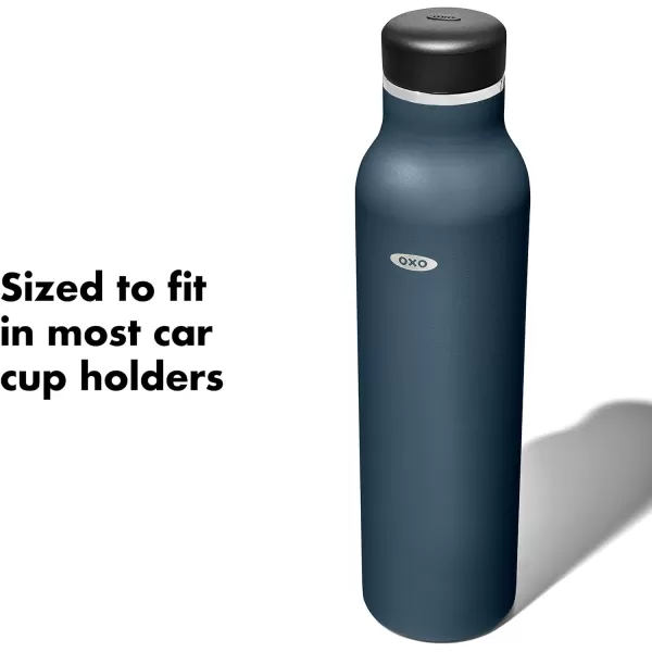 OXO Strive 20oz Insulated Water Bottle with Standard Lid - Aquamarine