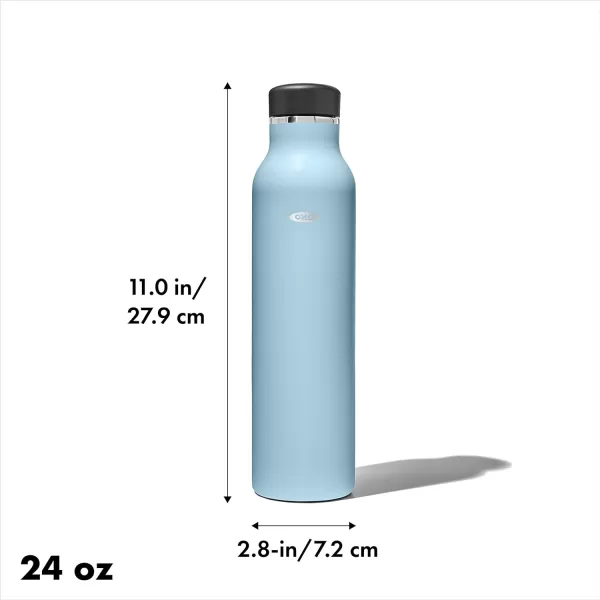 OXO Strive 20oz Insulated Water Bottle with Standard Lid - Aquamarine
