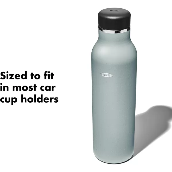 OXO Strive 20oz Insulated Water Bottle with Standard Lid - Aquamarine