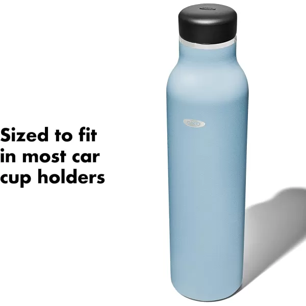 OXO Strive 20oz Insulated Water Bottle with Standard Lid - Aquamarine