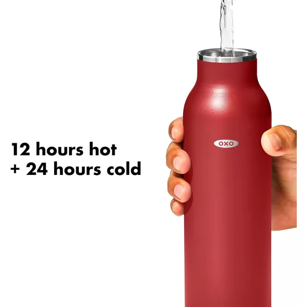 OXO Strive 20oz Insulated Water Bottle with Standard Lid - Aquamarine