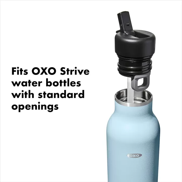 OXO Strive 20oz Insulated Water Bottle with Standard Lid - Aquamarine