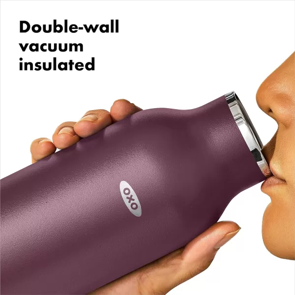 OXO Strive 20oz Insulated Water Bottle with Standard Lid - Aquamarine