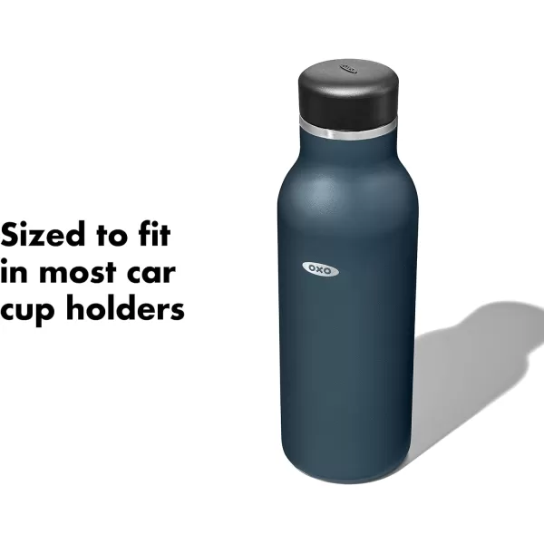 OXO Strive 20oz Insulated Water Bottle with Standard Lid - Aquamarine