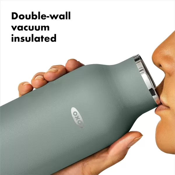 OXO Strive 20oz Insulated Water Bottle with Standard Lid - Aquamarine