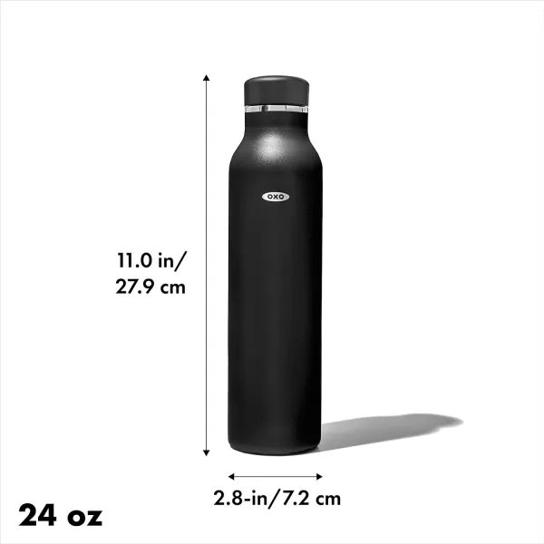 OXO Strive 20oz Insulated Water Bottle with Standard Lid - Aquamarine