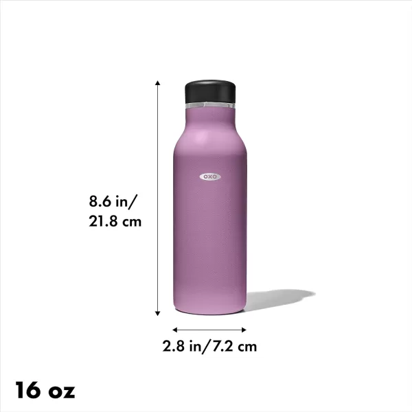 OXO Strive 20oz Insulated Water Bottle with Standard Lid - Aquamarine