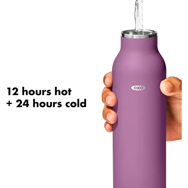 OXO Strive 20oz Insulated Water Bottle with Standard Lid - Aquamarine