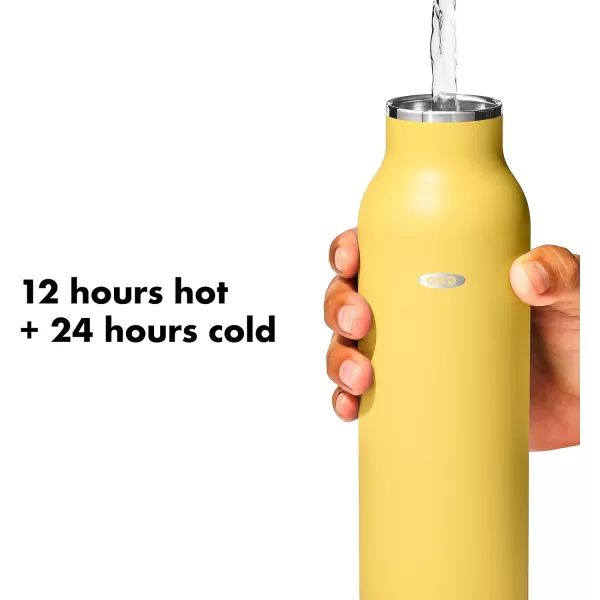 OXO Strive 20oz Insulated Water Bottle with Standard Lid - Aquamarine