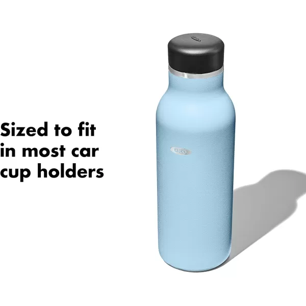 OXO Strive 20oz Insulated Water Bottle with Standard Lid - Aquamarine