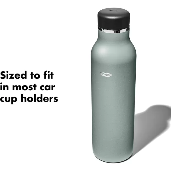 OXO Strive 20oz Insulated Water Bottle with Standard Lid - Aquamarine