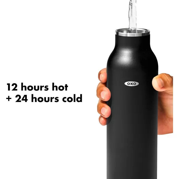 OXO Strive 20oz Insulated Water Bottle with Standard Lid - Aquamarine