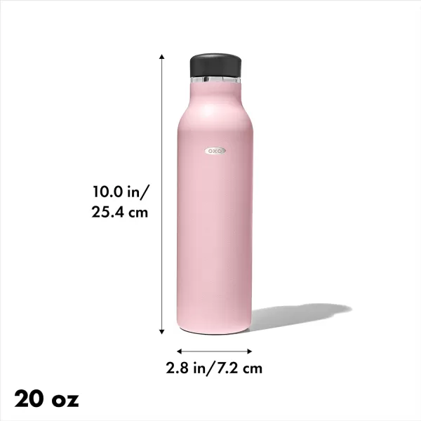 OXO Strive 20oz Insulated Water Bottle with Standard Lid - Aquamarine